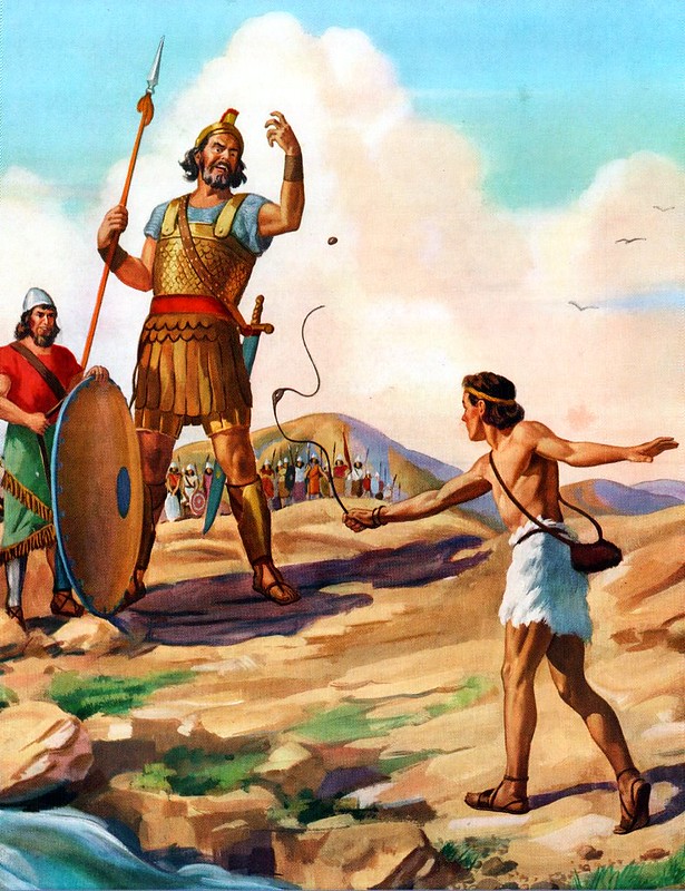 David-fighting-Goliath